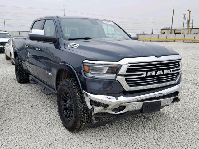 1C6SRFRT1KN627589 - 2019 RAM 1500 LARAM GRAY photo 1