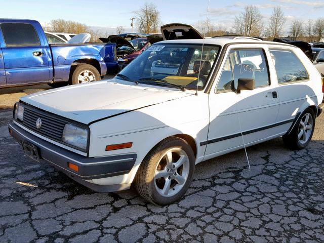 1VWBA9170HV067134 - 1987 VOLKSWAGEN GOLF GL WHITE photo 2