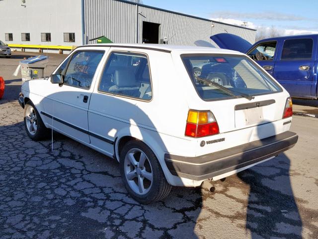 1VWBA9170HV067134 - 1987 VOLKSWAGEN GOLF GL WHITE photo 3