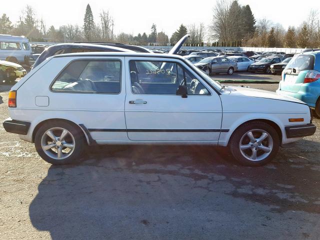 1VWBA9170HV067134 - 1987 VOLKSWAGEN GOLF GL WHITE photo 9