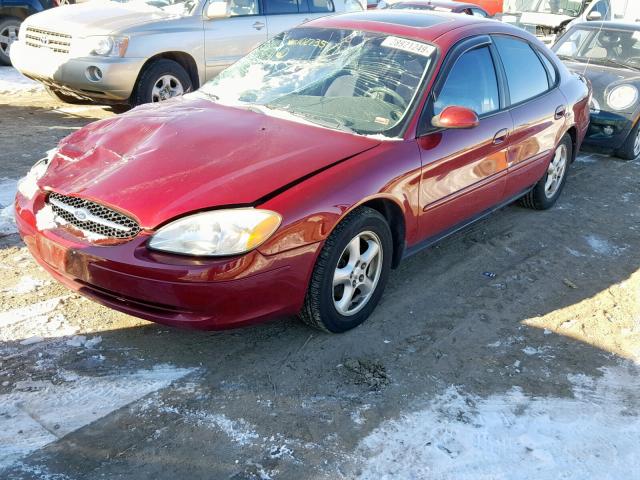 1FAFP55U92G102735 - 2002 FORD TAURUS SES MAROON photo 2