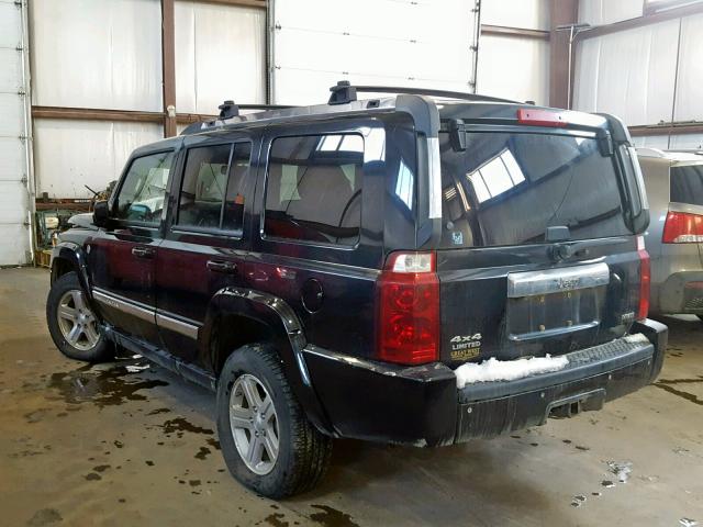 1J4RG5GT2AC105665 - 2010 JEEP COMMANDER BLACK photo 3