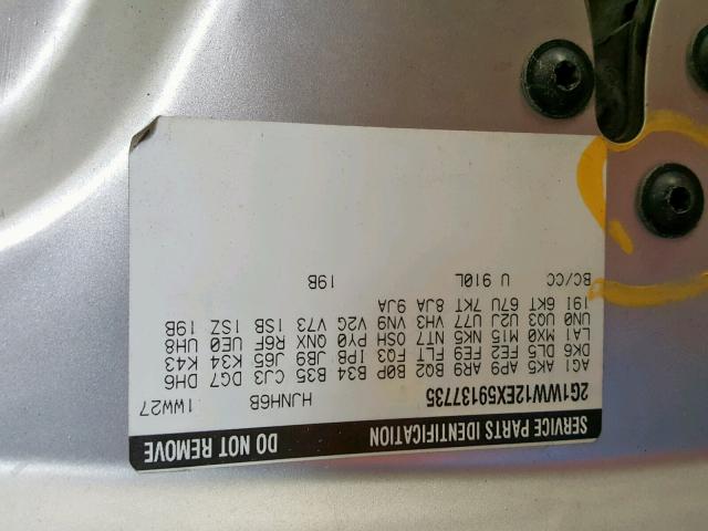 2G1WW12EX59137735 - 2005 CHEVROLET MONTE CARL 灰色 照片 10