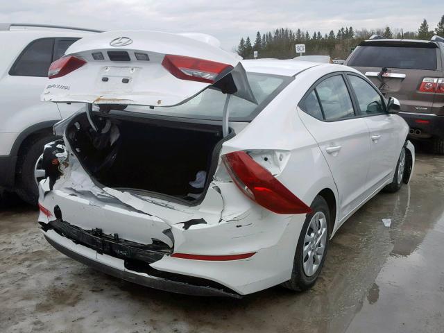 5NPD74LF7HH145426 - 2017 HYUNDAI ELANTRA SE WHITE photo 4