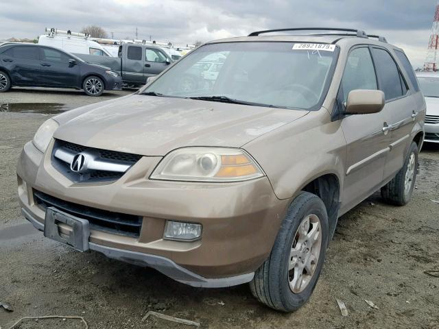 2HNYD18974H555247 - 2004 ACURA MDX TOURIN BROWN photo 2