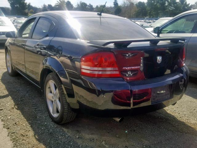 1B3LC76M88N619064 - 2008 DODGE AVENGER R/ BLACK photo 3