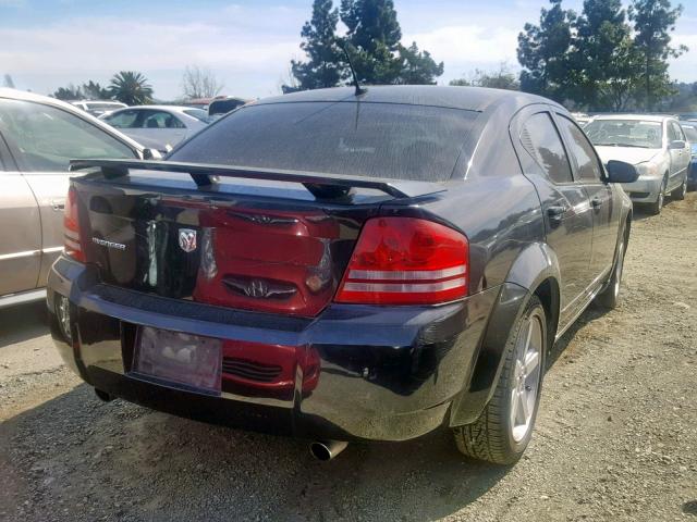 1B3LC76M88N619064 - 2008 DODGE AVENGER R/ BLACK photo 4