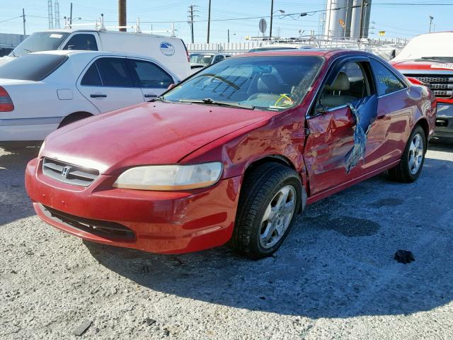 1HGCG2252YA028712 - 2000 HONDA ACCORD EX RED photo 2