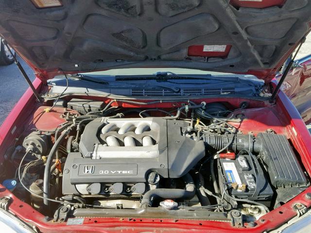 1HGCG2252YA028712 - 2000 HONDA ACCORD EX RED photo 7