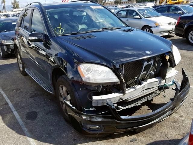 4JGBB86E77A244555 - 2007 MERCEDES-BENZ ML 350 BLACK photo 1