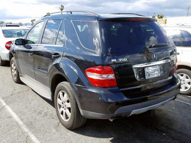 4JGBB86E77A244555 - 2007 MERCEDES-BENZ ML 350 BLACK photo 3