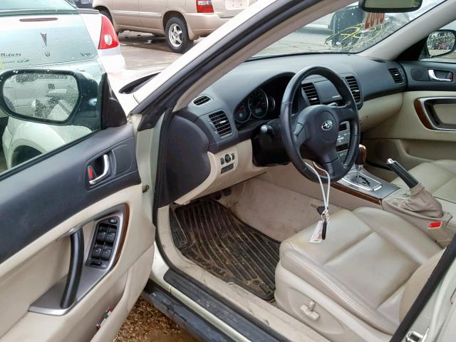 4S4BP62C777300954 - 2007 SUBARU OUTBACK OU BEIGE photo 9