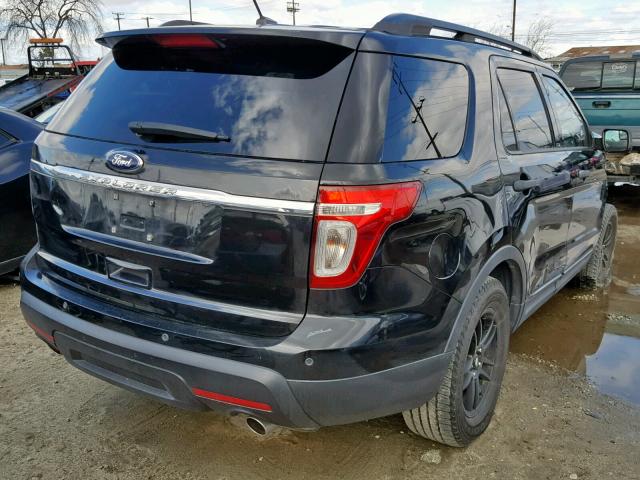 1FM5K7B89EGA22990 - 2014 FORD EXPLORER BLACK photo 4