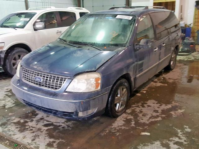 2FMDA58296BA60900 - 2006 FORD FREESTAR L BLUE photo 2