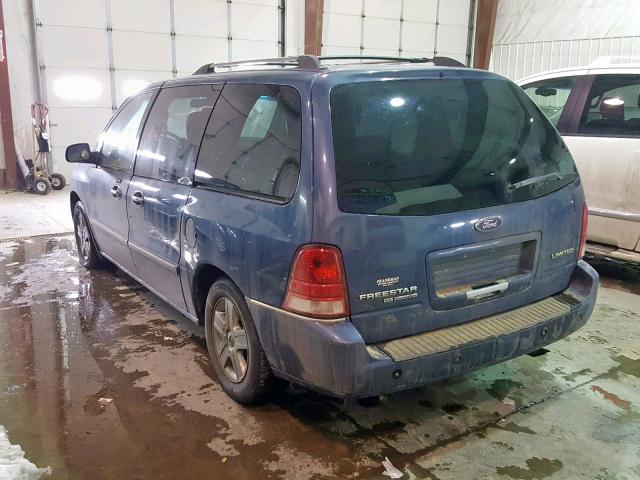 2FMDA58296BA60900 - 2006 FORD FREESTAR L BLUE photo 3