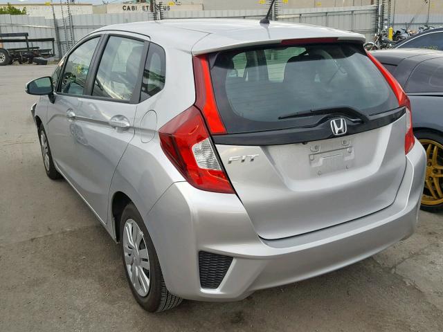 3HGGK5G59FM784791 - 2015 HONDA FIT LX SILVER photo 3