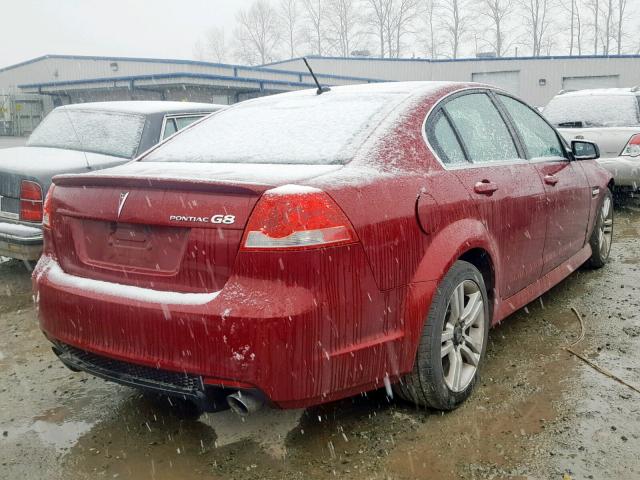 6G2ER57769L233217 - 2009 PONTIAC G8 RED photo 4