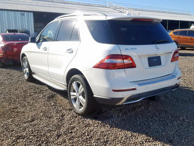 4JGDA5JB8FA613798 - 2015 MERCEDES-BENZ ML 350 WHITE photo 3