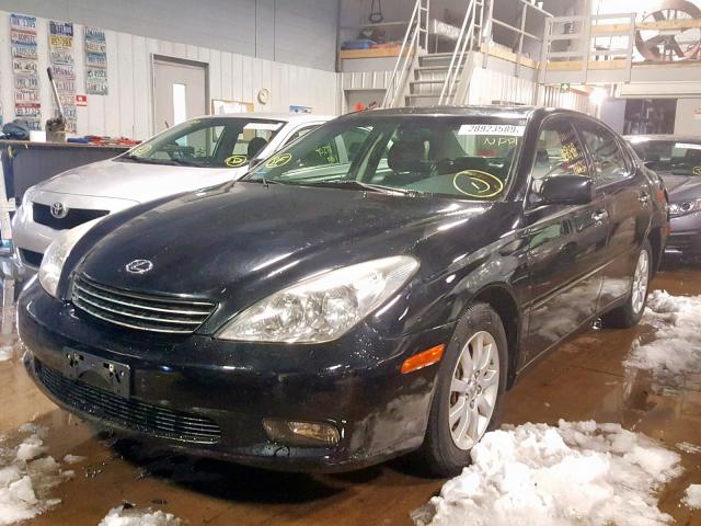 JTHBF30G135038624 - 2003 LEXUS ES 300 BLACK photo 2