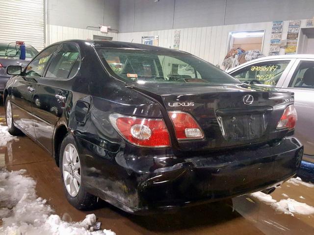 JTHBF30G135038624 - 2003 LEXUS ES 300 BLACK photo 3