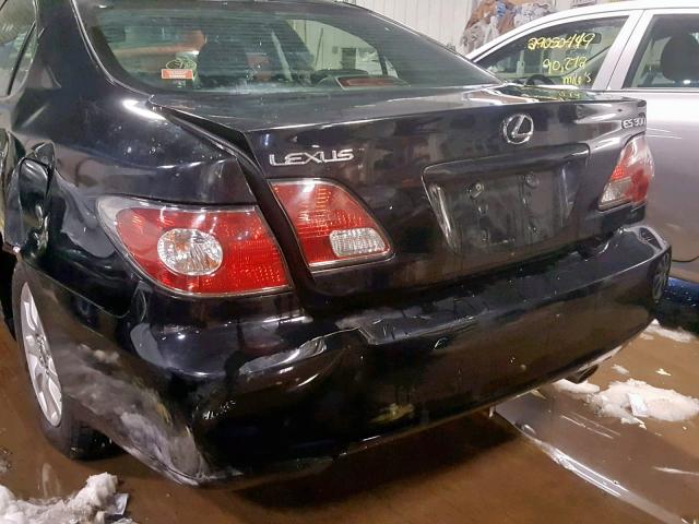 JTHBF30G135038624 - 2003 LEXUS ES 300 BLACK photo 9