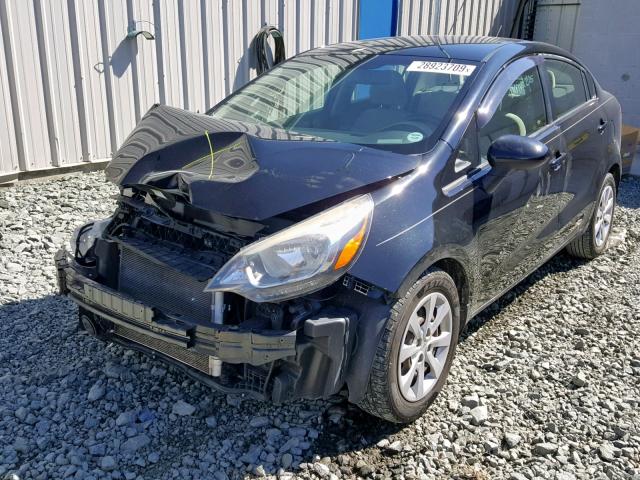 KNADM4A36D6283249 - 2013 KIA RIO LX BLACK photo 2