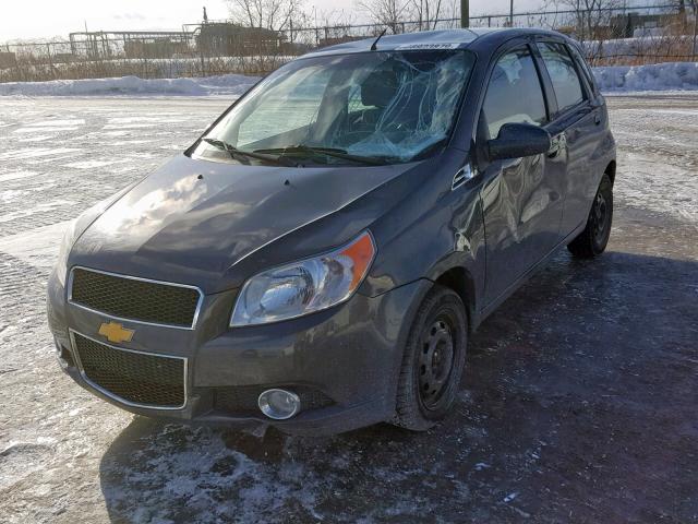 3G1TB6DG2BL148957 - 2011 CHEVROLET AVEO LS CHARCOAL photo 2