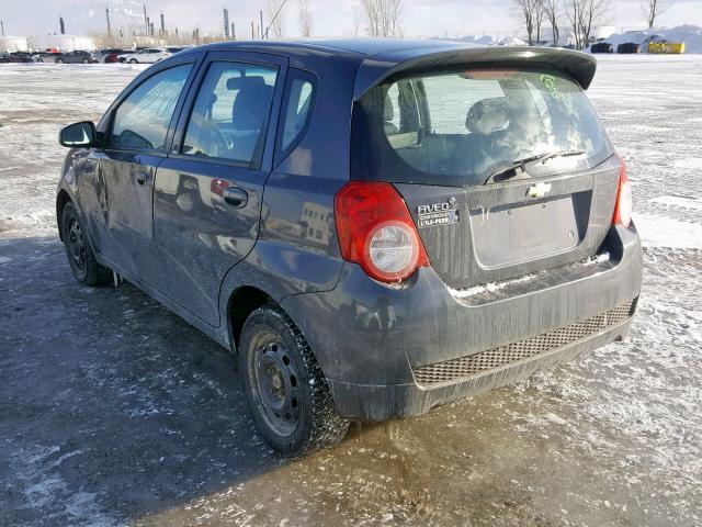 3G1TB6DG2BL148957 - 2011 CHEVROLET AVEO LS CHARCOAL photo 3