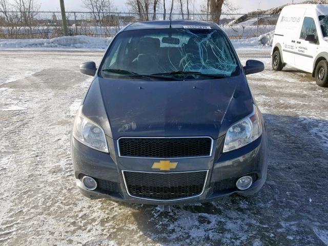 3G1TB6DG2BL148957 - 2011 CHEVROLET AVEO LS CHARCOAL photo 9