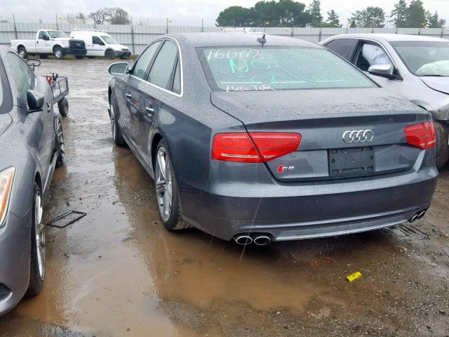 WAUD2AFD3DN025007 - 2013 AUDI S8 QUATTRO BLACK photo 3