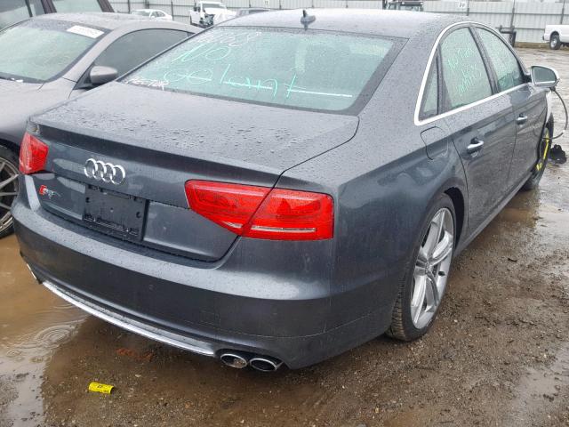 WAUD2AFD3DN025007 - 2013 AUDI S8 QUATTRO BLACK photo 4