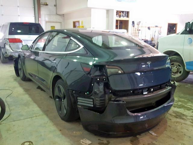 5YJ3E1EA6JF101570 - 2018 TESLA MODEL 3 CHARCOAL photo 3