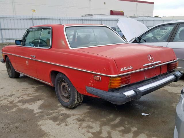 11407312103060 - 1974 MERCEDES-BENZ 280SEL RED photo 3