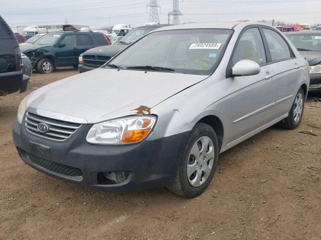 KNAFE121585536302 - 2008 KIA SPECTRA EX SILVER photo 2