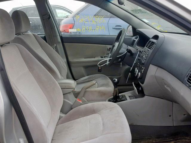 KNAFE121585536302 - 2008 KIA SPECTRA EX SILVER photo 5