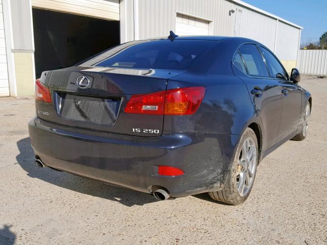 JTHBK262282075353 - 2008 LEXUS IS 250 BLACK photo 4