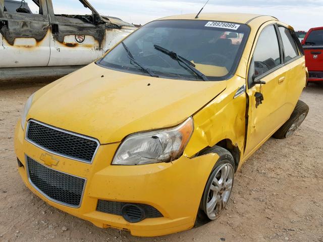 KL1TD6DE8BB127569 - 2011 CHEVROLET AVEO LS YELLOW photo 2