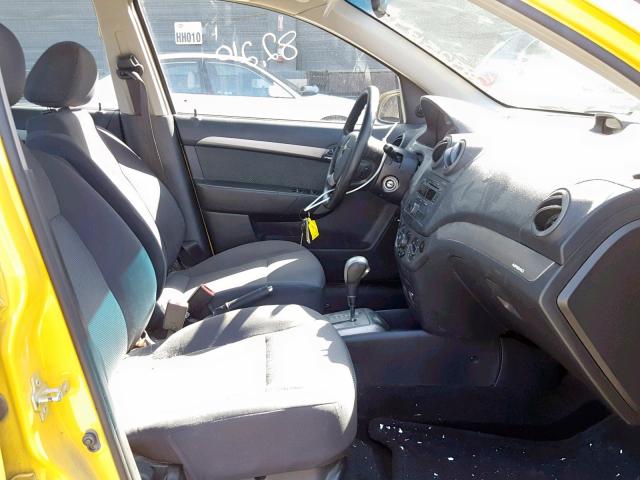 KL1TD56608B173406 - 2008 CHEVROLET AVEO BASE Сары фото 5
