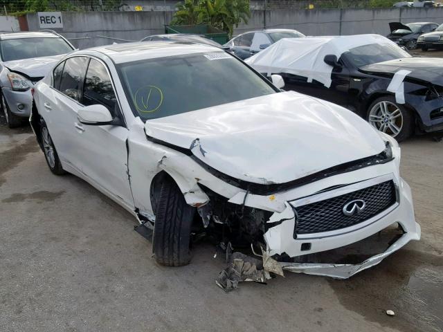 JN1BV7AR2EM691552 - 2014 INFINITI Q50 BASE WHITE photo 1