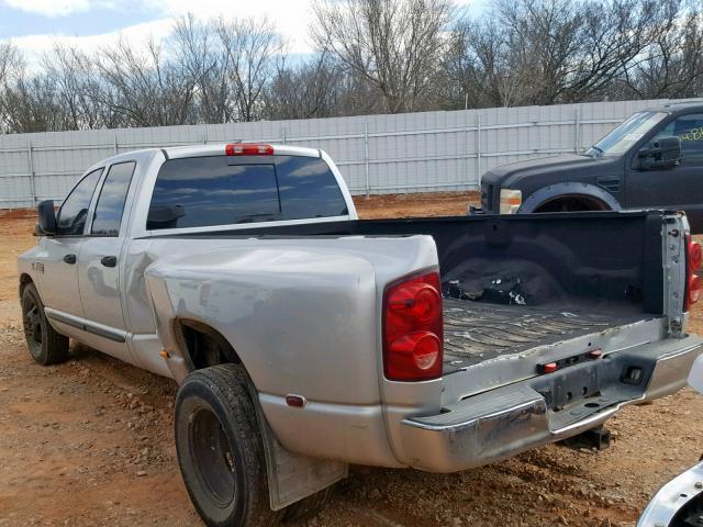 3D7ML48A77G813960 - 2007 DODGE RAM 3500 S SILVER photo 3