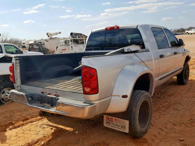 3D7MX49A98G144420 - 2008 DODGE RAM 3500 SILVER photo 4