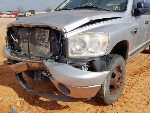 3D7MX49A98G144420 - 2008 DODGE RAM 3500 SILVER photo 9