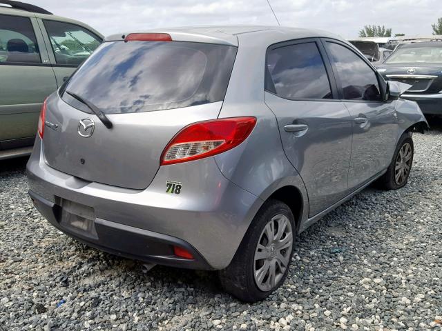 JM1DE1KY0E0172712 - 2014 MAZDA MAZDA2 SPO SILVER photo 4