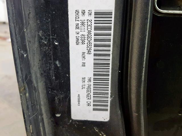 2C3CCAAG6DH552940 - 2013 CHRYSLER 300 BLACK photo 10