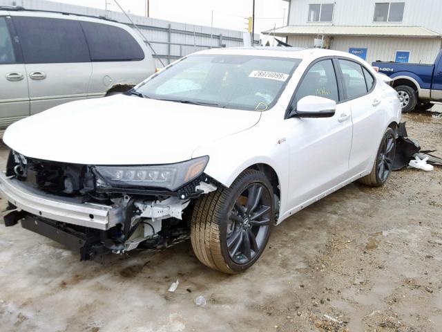 19UUB3F6XKA005777 - 2019 ACURA TLX WHITE photo 2