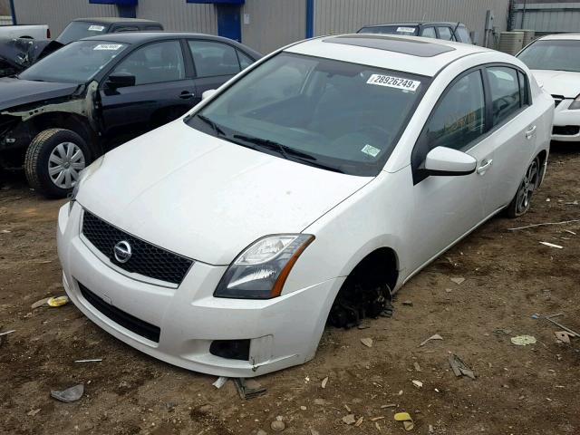 3N1AB6AP8CL723523 - 2012 NISSAN SENTRA 2.0 WHITE photo 2