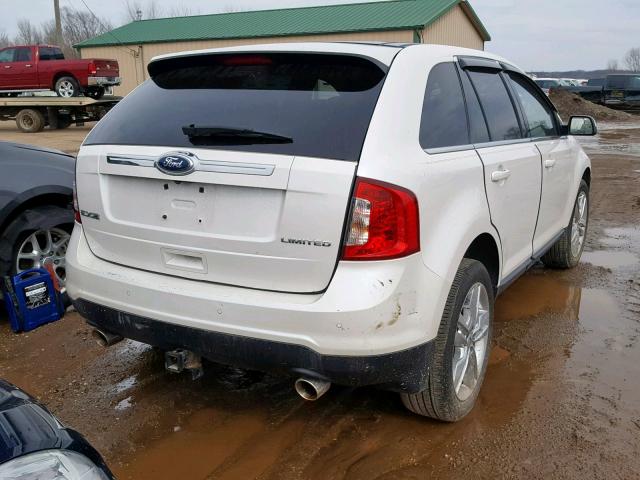 2FMDK3KC0CBA37388 - 2012 FORD EDGE LIMIT WHITE photo 4