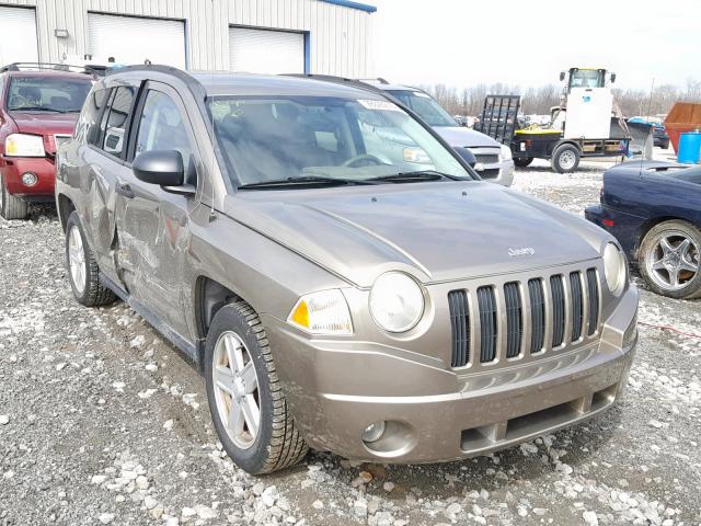 1J8FF47W97D275906 - 2007 JEEP COMPASS TAN photo 1