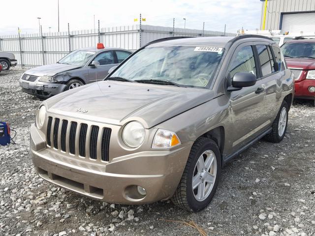 1J8FF47W97D275906 - 2007 JEEP COMPASS TAN photo 2