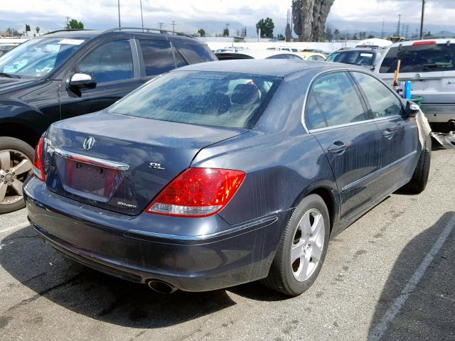 JH4KB16648C005084 - 2008 ACURA RL GRAY photo 4